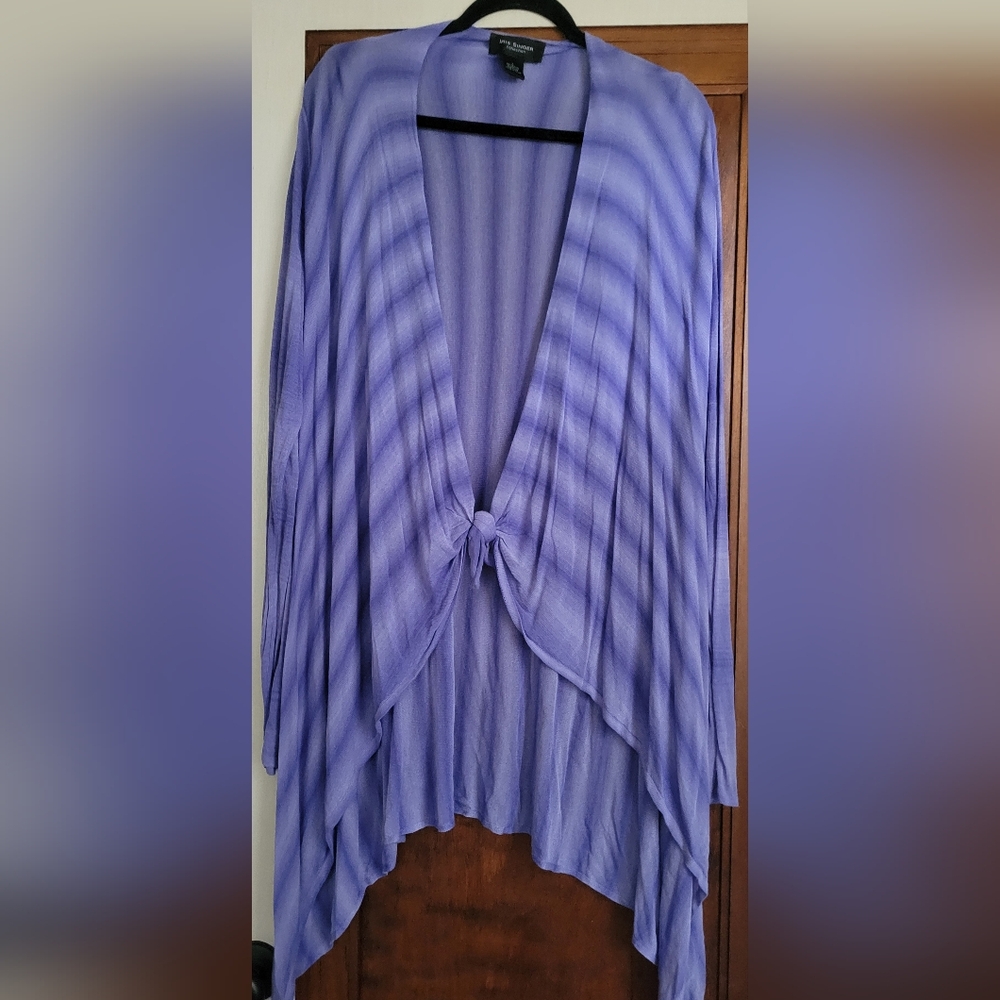 Purple Sheer  Tie Cardigan Or Kimono #26